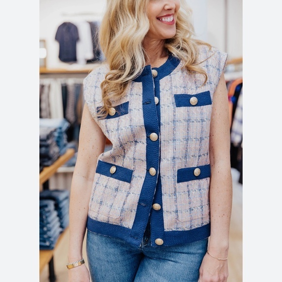 L'AGENCE Jackets & Blazers - Оверсайз-жилет Laurel Tweed